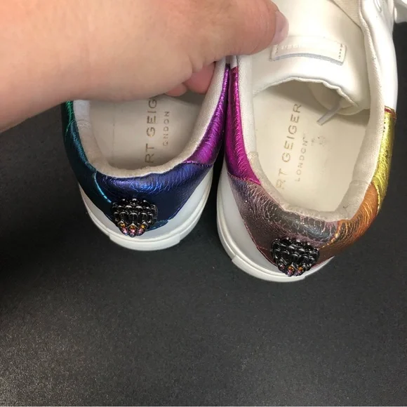 Kurt Geiger metallic rainbow heel sneakers, good condition - Picture 8 of 14
